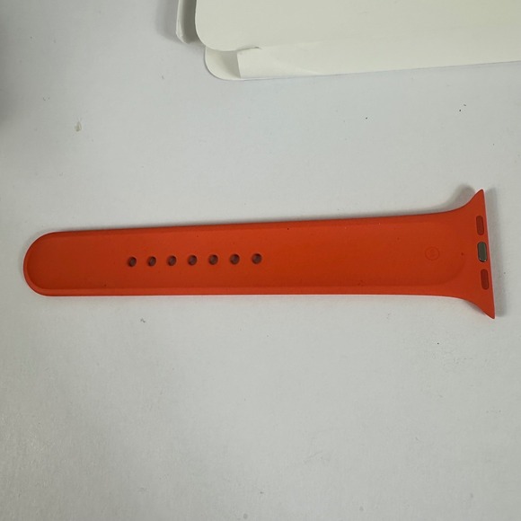 Apple Watch Hermes Orange Rubber Band 42mm Authentic w/ Box - Picture 6 of 10